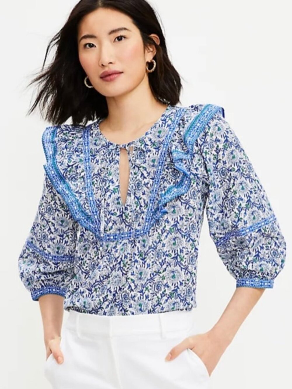 Loft 100% Cotton Blouse - S